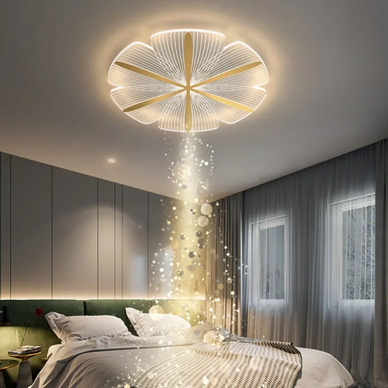 Petal Ceiling Lamp LED Modern Simple Ceiling Lights Personality Creative Bedroom Lamp Children's Princess Room Lighting