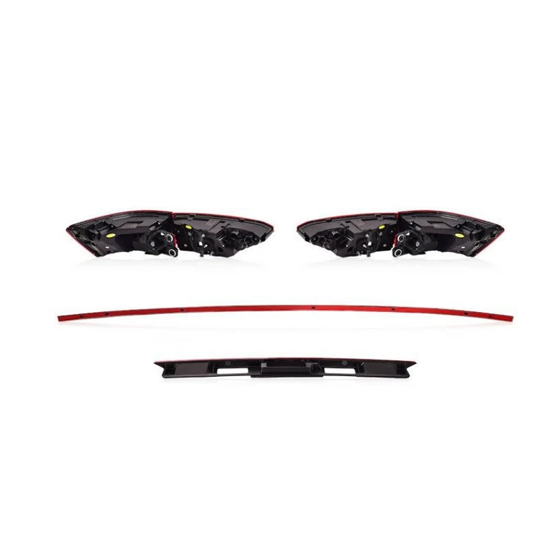 A set Car Through Tail Lights For Audi A6L A6 2019-2024 C8 Horch style full LED Tail Lamp Dynamic Turn Signal Light Assembly