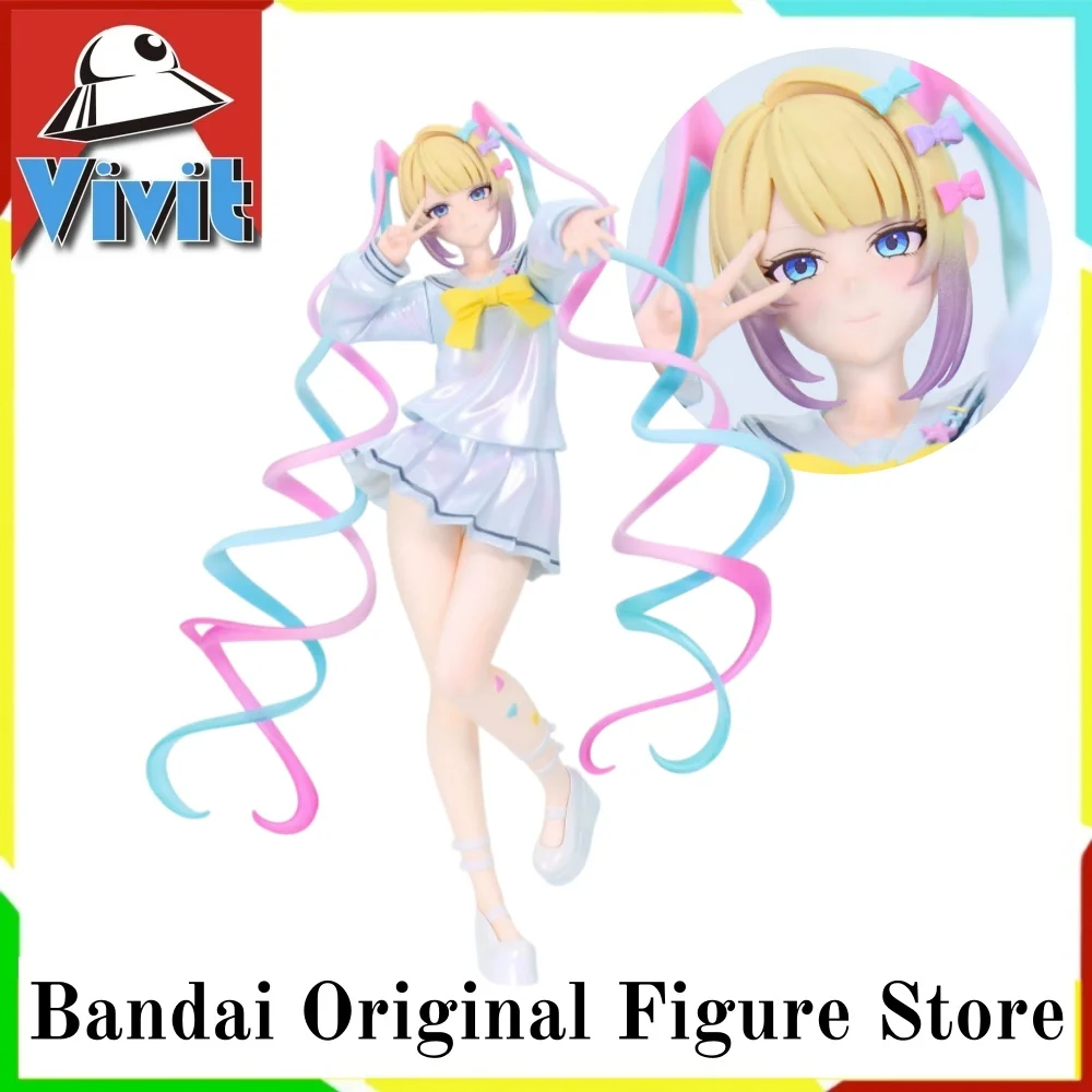 Oryginalna figurka Vivit Needy Girl Overdose Anime Tenshi-chan Rain Vivit, figurka akcji, zabawki, model PVC, kolekcja Figuarts