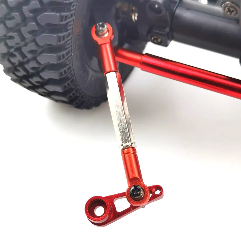 Metalowy drążek kierowniczy i ramię serwomechanizmu do MN128 MN86 MN86S MN86K MN86KS MN G500 1/12 RC Crawler Car Upgrade Parts