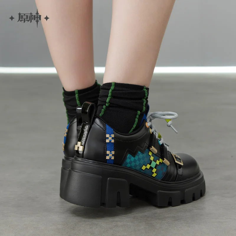 [رسمي] أحذية كينيش لعبة جينشين إمباكت ميهويو سلسلة الانطباع الأصلية ذات نعل سميك وأربطة حذاء واحد هدية تنكرية