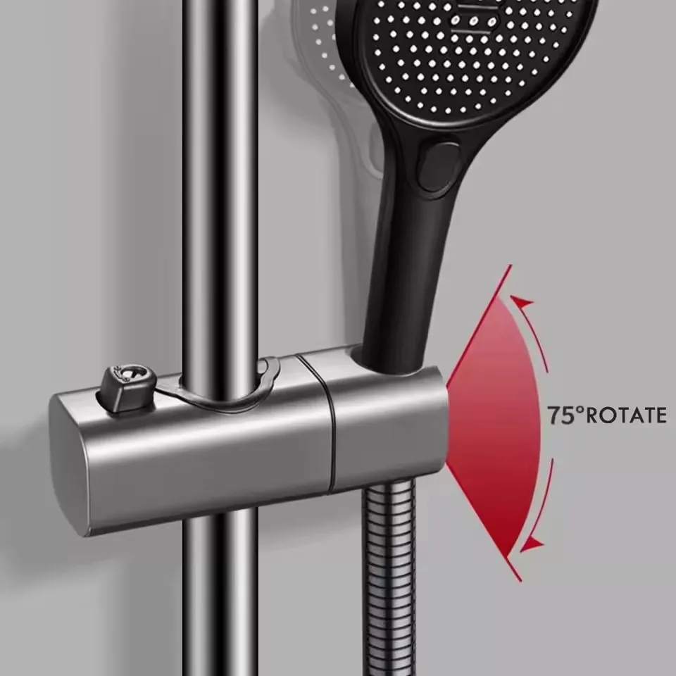 

Аксессуары для ванной комнаты, универсальный 20 ~ 25 мм АБС-пластик, направляющая для душа, держатель, регулируемый зажим, сменный кронштейн