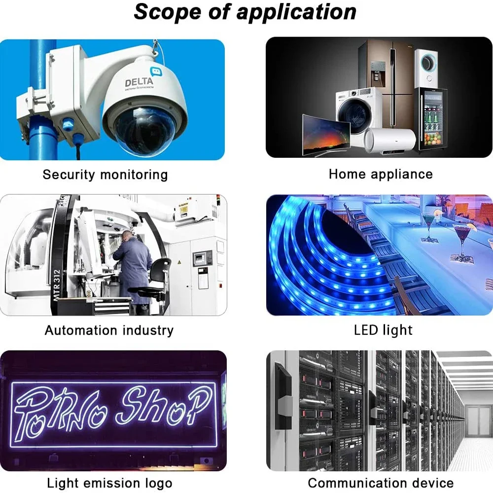 Switching Power Supply 5V 12V DC Power Supply 24V AC 110V - 220V 5A 10A 15A 20A 25A 30A 40A 50A SMPS For LED Strip CCTV Motor