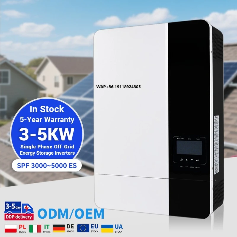

Гибридный инвертор Grid Solar SPF 3000-5000 ES 3-5 кВт, однофазный, чистая синусоида, 48В DC, для свинцово-кислотных/литиевых аккумуляторов, КПД 93%