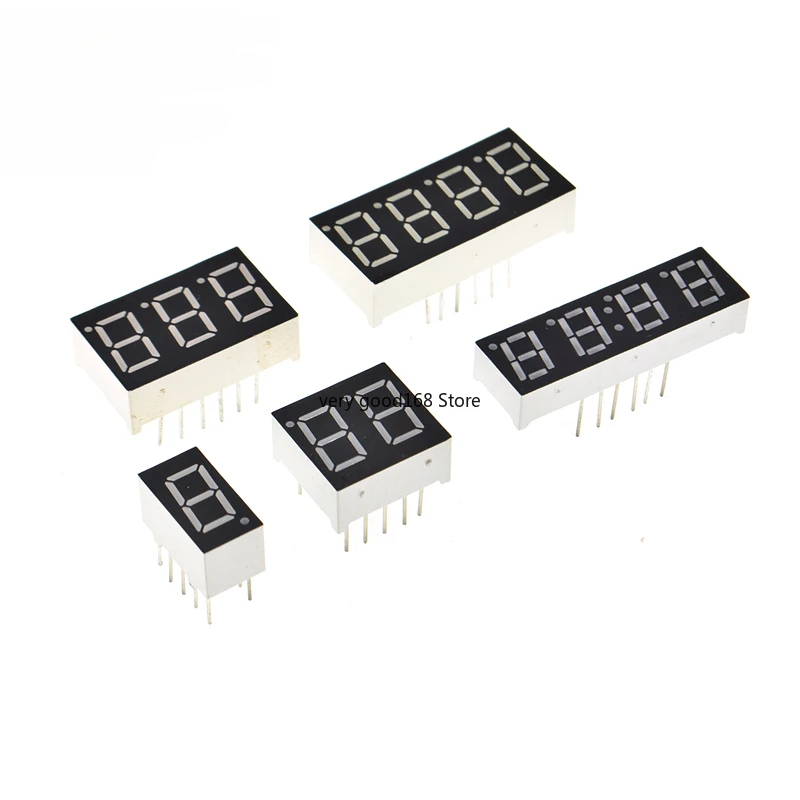 5PCS 1/2/3/4 bit Red Digital Tube Common Cathode/Anode LED Digit Display 1bit/2bit 0.28/0.36/0.4/0.56 inch 0.36inch 7 Segment