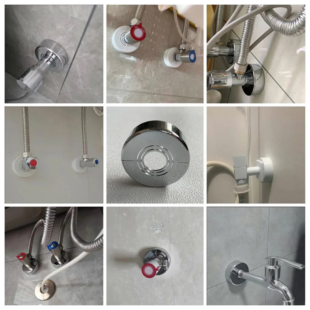 Faucet Decorative Cover Flange Faucet Accessories Faucet Pipe Wall Covers Faucet Decor Bathroom Kitchen Accessories