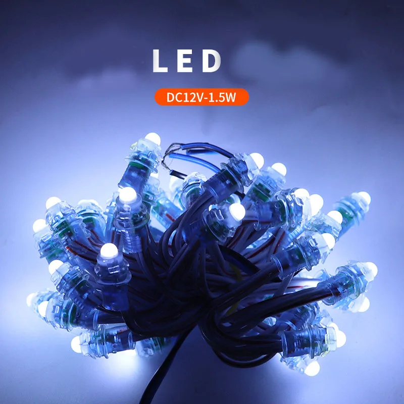 

50pcs LED Module Christmas Lights Star Addressable Outdoor String Lights 4M 12V for Hanoi Train Street Decoration Vietnam