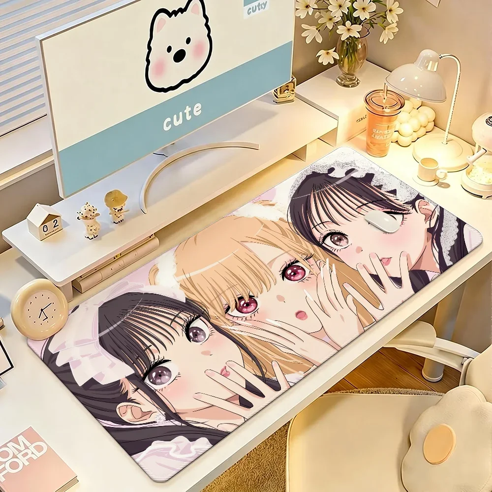New Kawaii Anime My Dress Up Darling Marin Kitagawa Mouse Pad Non-slip Desktop MousePad Large Gaming Student Room Large Desk Mat