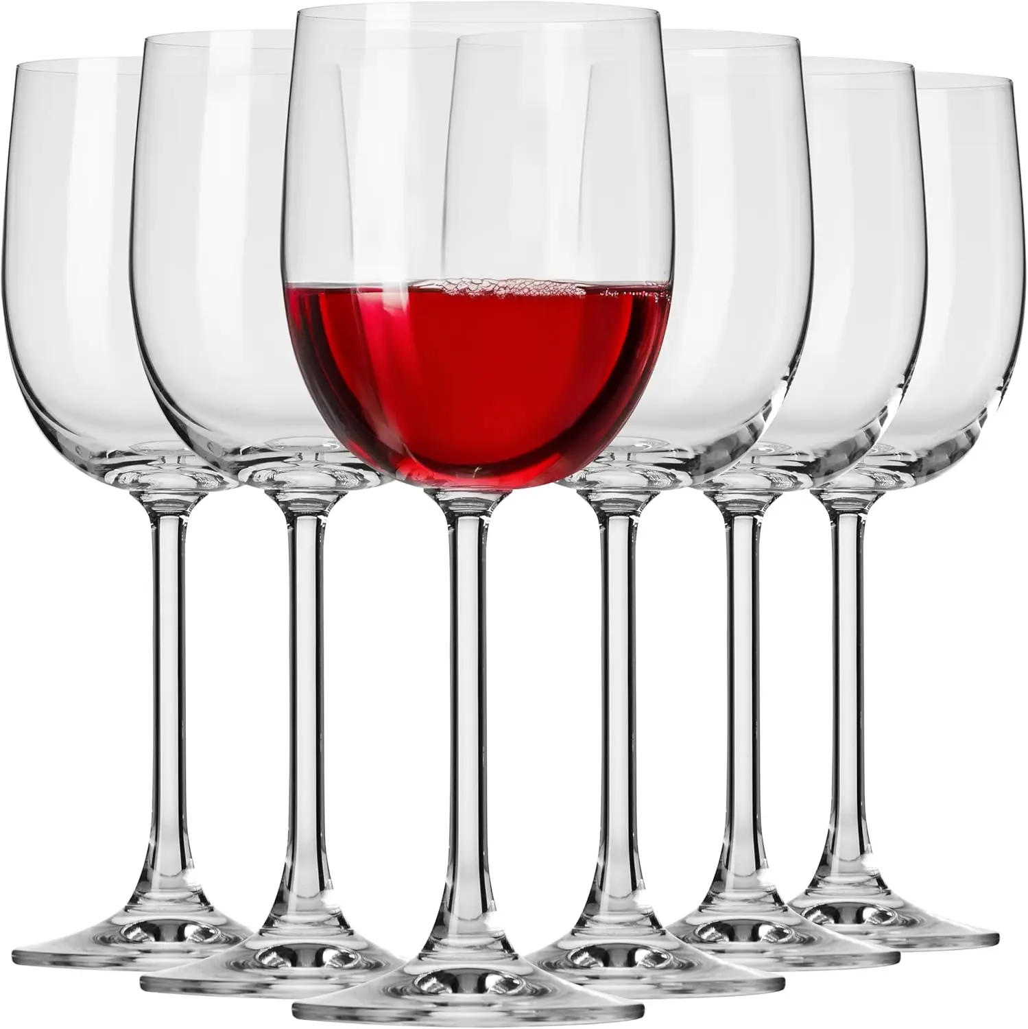 

White & Red Wine Glasses GEMA | Set of 6 | 11.5 oz | For Home, Restaurant and Parties | Dishwasher Safe | Lead-Free Crys