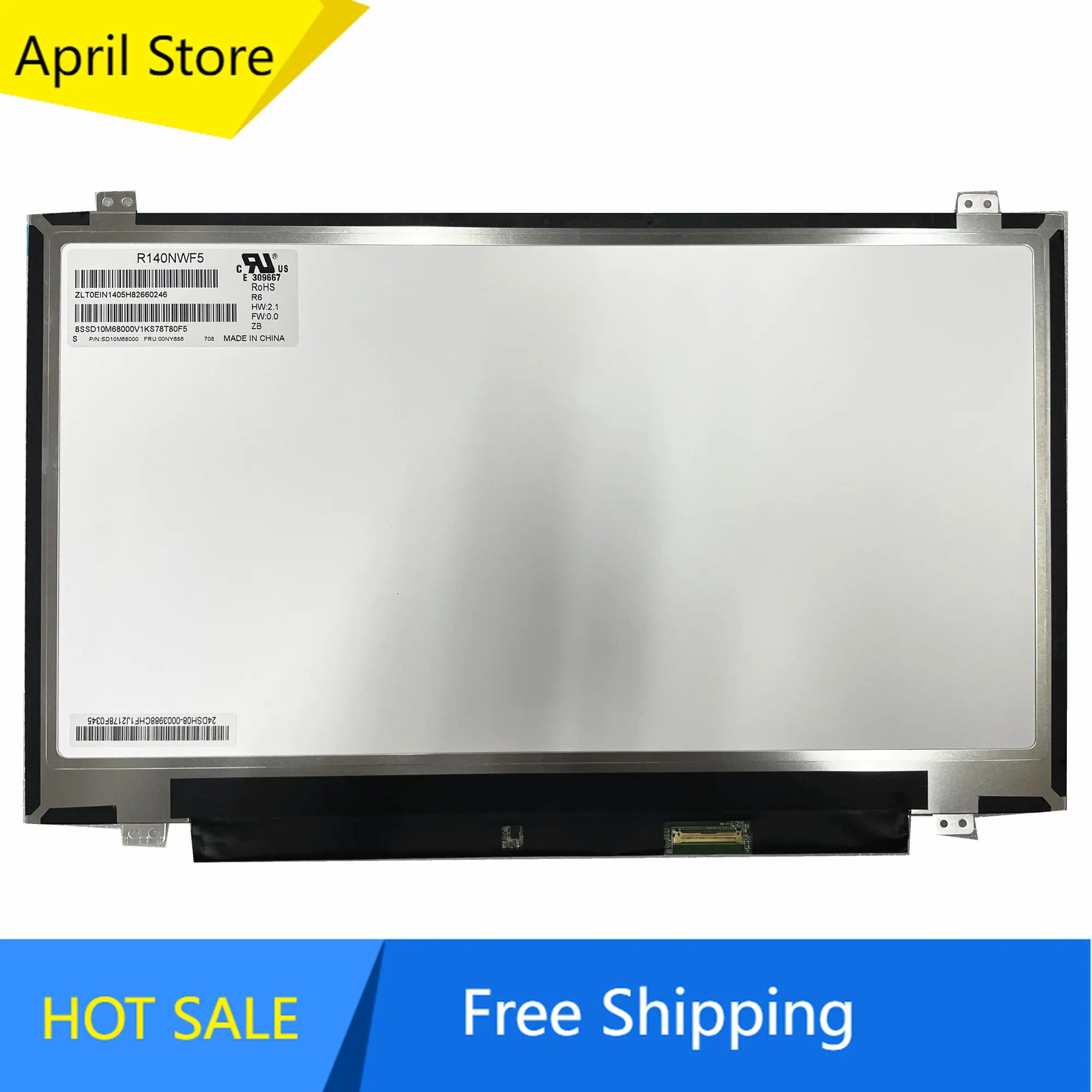 

R140NWF5 R6 fit R140NWF5 R1 NV140FHM-T00 B140HAK01.0 14.0'' IPS Laptop LCD Touch Screen 1920*1080 EDP 40 pins