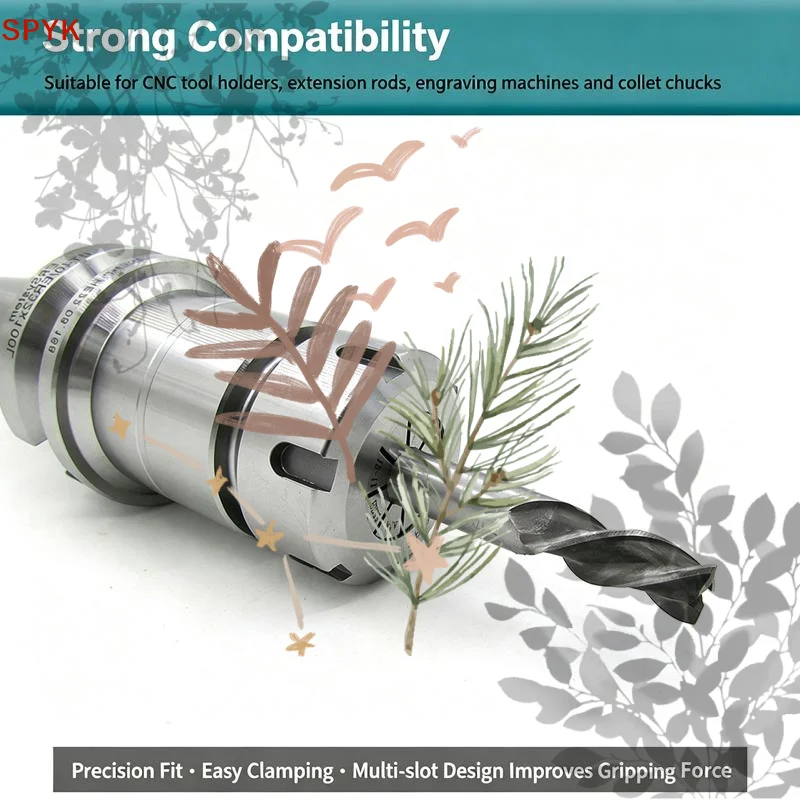 ER32 ER Spring Collet Chuck 0.005mm: Accuracy 0.008mm CNC Milling Tool Holder Engraving Machine Spindle