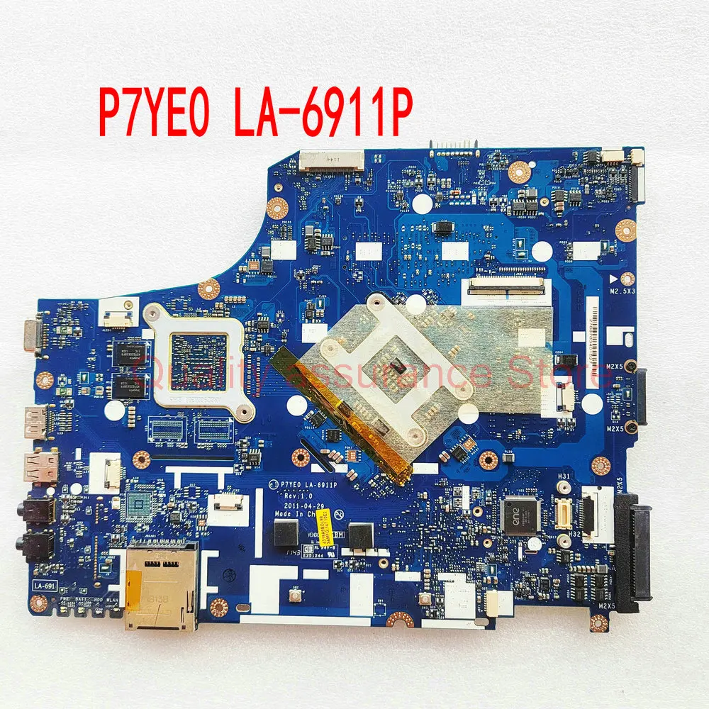 LA-6911P For Aspire 7750G EasyNote LS Laptop Motherboard 7750 Mainboard P7YE0 LA-6911P DDR3 HD6470M HM65