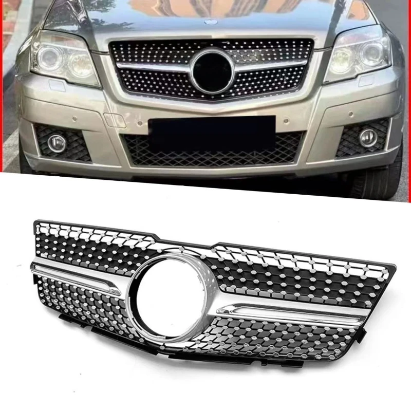 

Grill Grille For Mercedes-benz Glk-class X204 2009-2012 Racing Grills Restoration Gypsophila Center Original Car Replacement