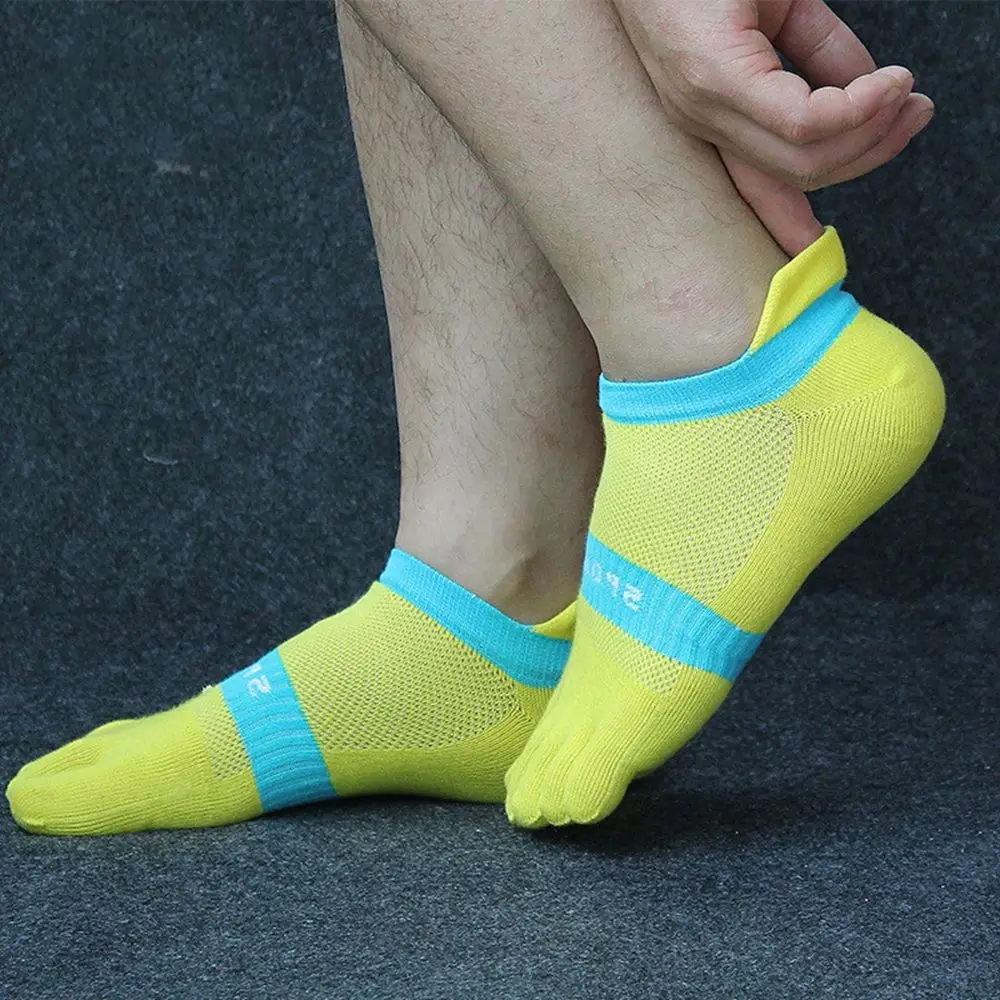 Men Breathable Hosiery Bike Bicycle Hiking Anti-slip Five Toe Socks Five Finger Socks Sports Socks Mesh Socks