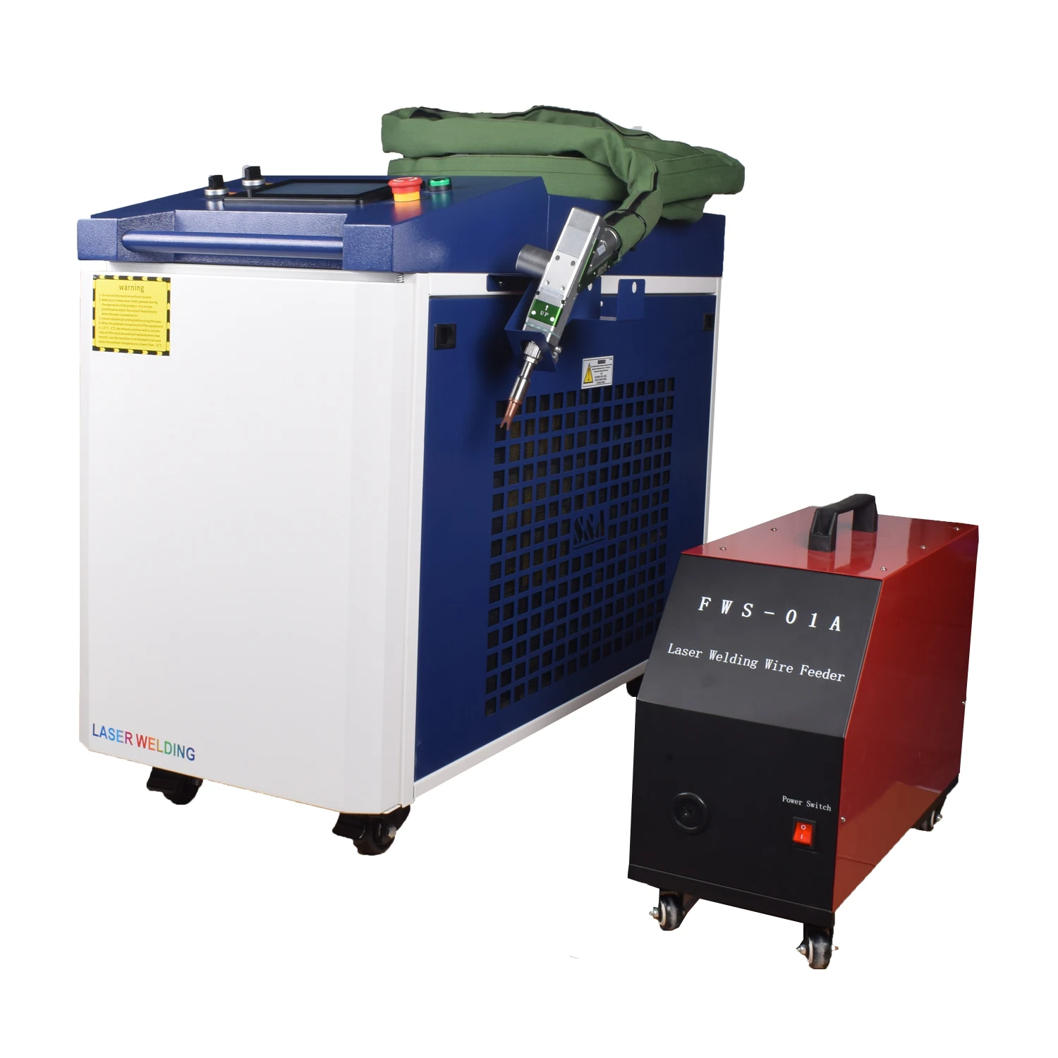 3000W Raycus Laser Welder Dual Wire Feeder 4 in 1 Laser Welding Cleaning Cutting for Metal Double Pendulum Laser Welding Machine