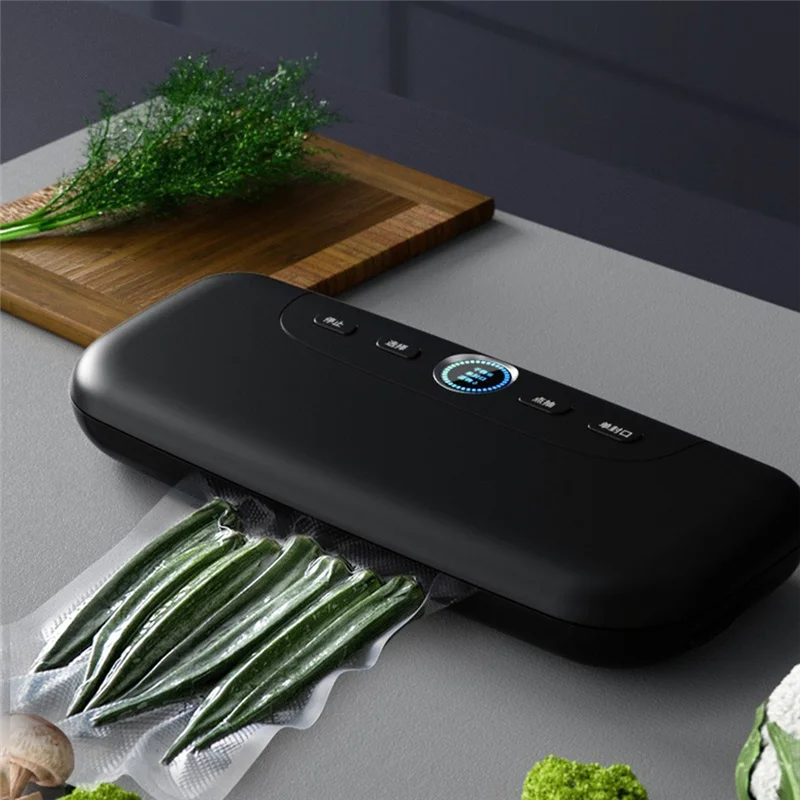 Fresh-Keeping Sealing Machine Vacuum Sealer Household Sealing Machine Small Food Vacuum Machine EU Plug-A77G