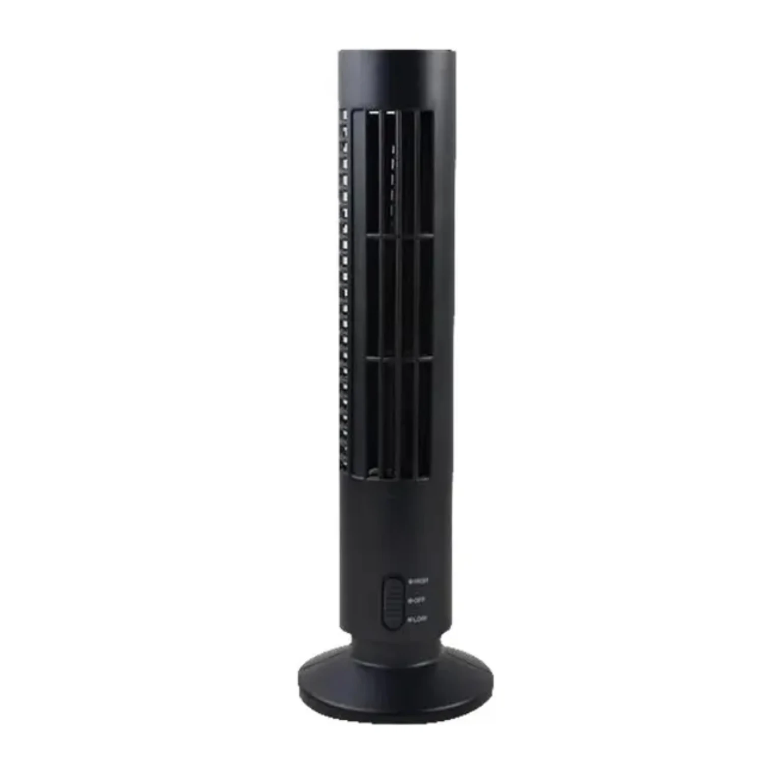 

Cylinder Bladeless Small Fan USB Office Desktop Tower Fan Space Saving Silent Bladeless 2-Speed Bedroom Fan