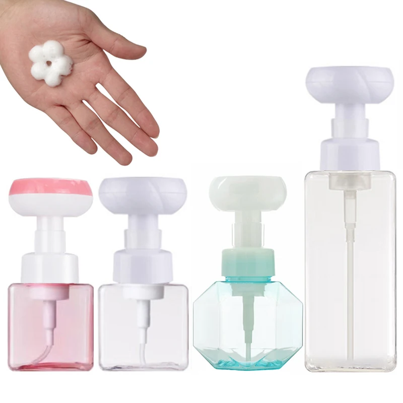 300ml Flower Dispenser Liquid Soap Floral Foam Hand Soap Bottle Pump Floret Bubbler Children Plastic Pressing Type Head Bottling