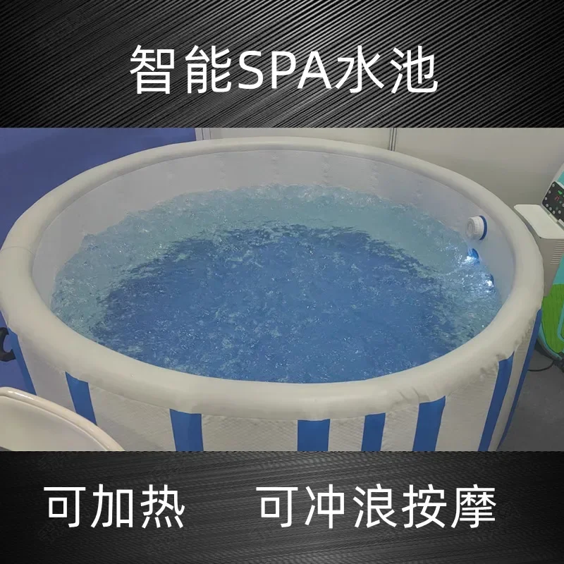 Swimming Pool SPA Inflatable, Surfing, Heating, Jacuzzi, Folding Bucket, Heated, Home, Outdoor, Bathtub
