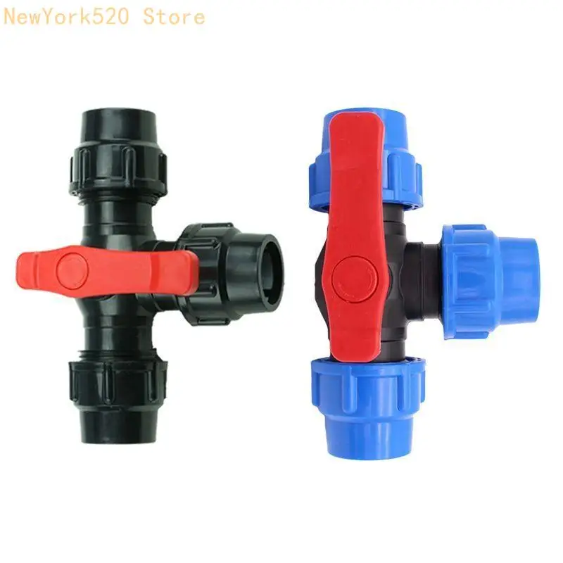 3 Way Shut Off Ball for Valve Adapter Quick T-type for Valve with Handle N84C