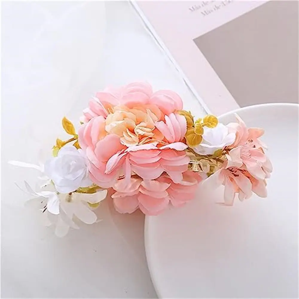 Romantic Flower Hair Clip Cloth Floral Hair Claw Bride Bridesmaid Hairpin Flower Clasp Headwear Women Party Wedding Headpiece