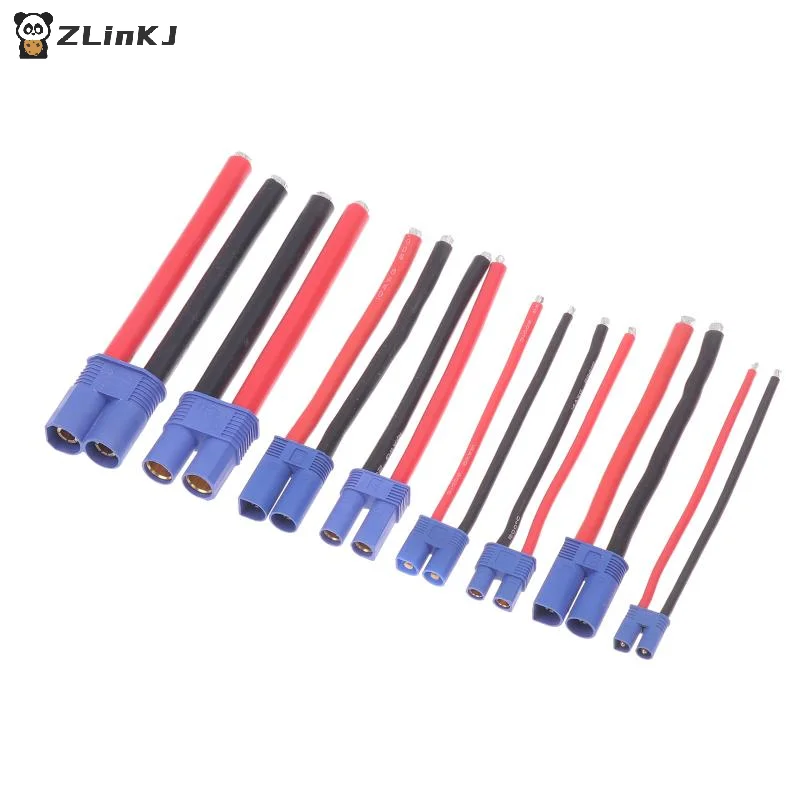 ▶1PCS EC2/3/5/8 Male/Female Plug Jack Wire Connector Battery Connector For Car RC Battery Toys Charging Adapter DIY Lipo Battery