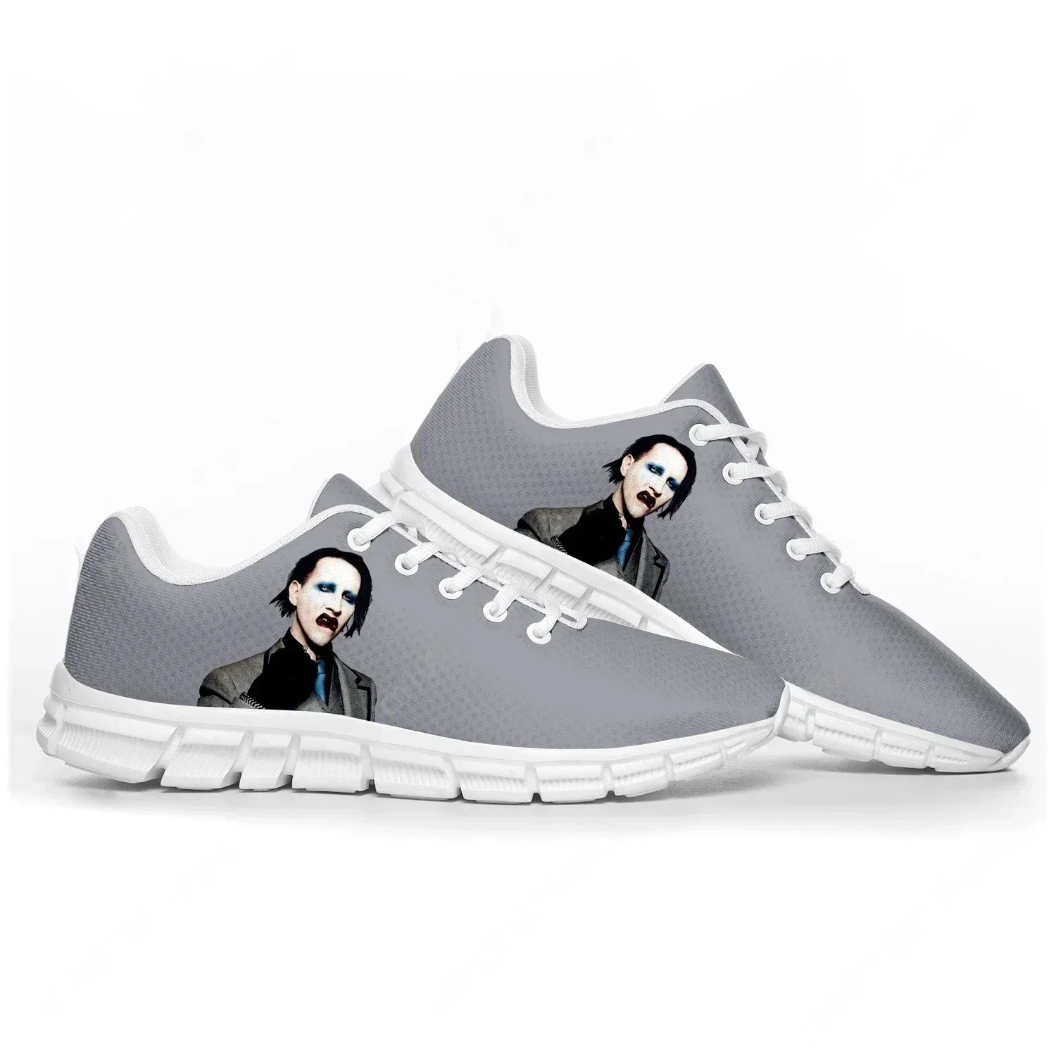 

Спортивная обувь для мужчин, женщин и подростков с изображением певца рок-группы Мэрилина Мэнсона, кроссовки на заказ, высококачественная обувь для пар