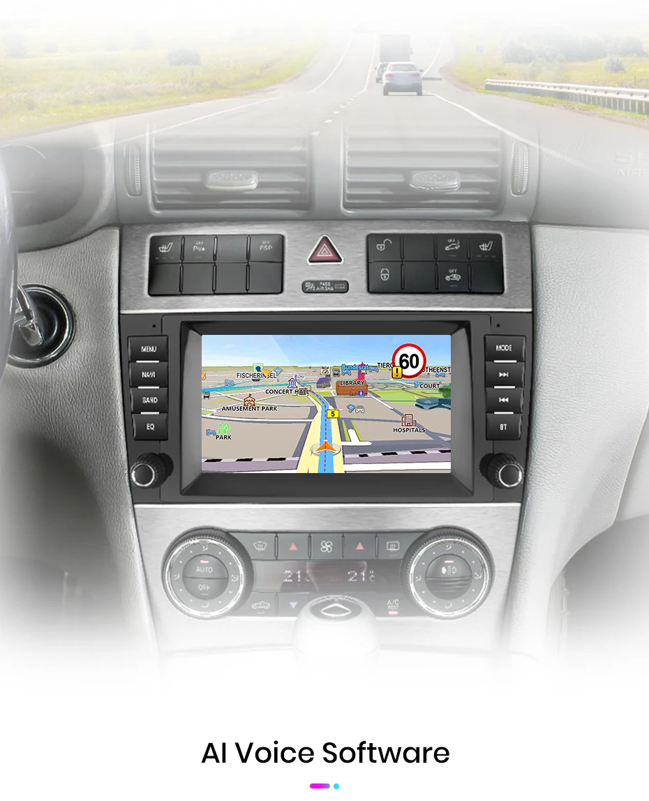 Junsun Android Auto Radio Für Mercedes Benz C-Klasse W203 CL203 CL203 CLK W209 CLS W219 2004-2011 CarPlay auto Multimedia GPS 2din – Detail 23