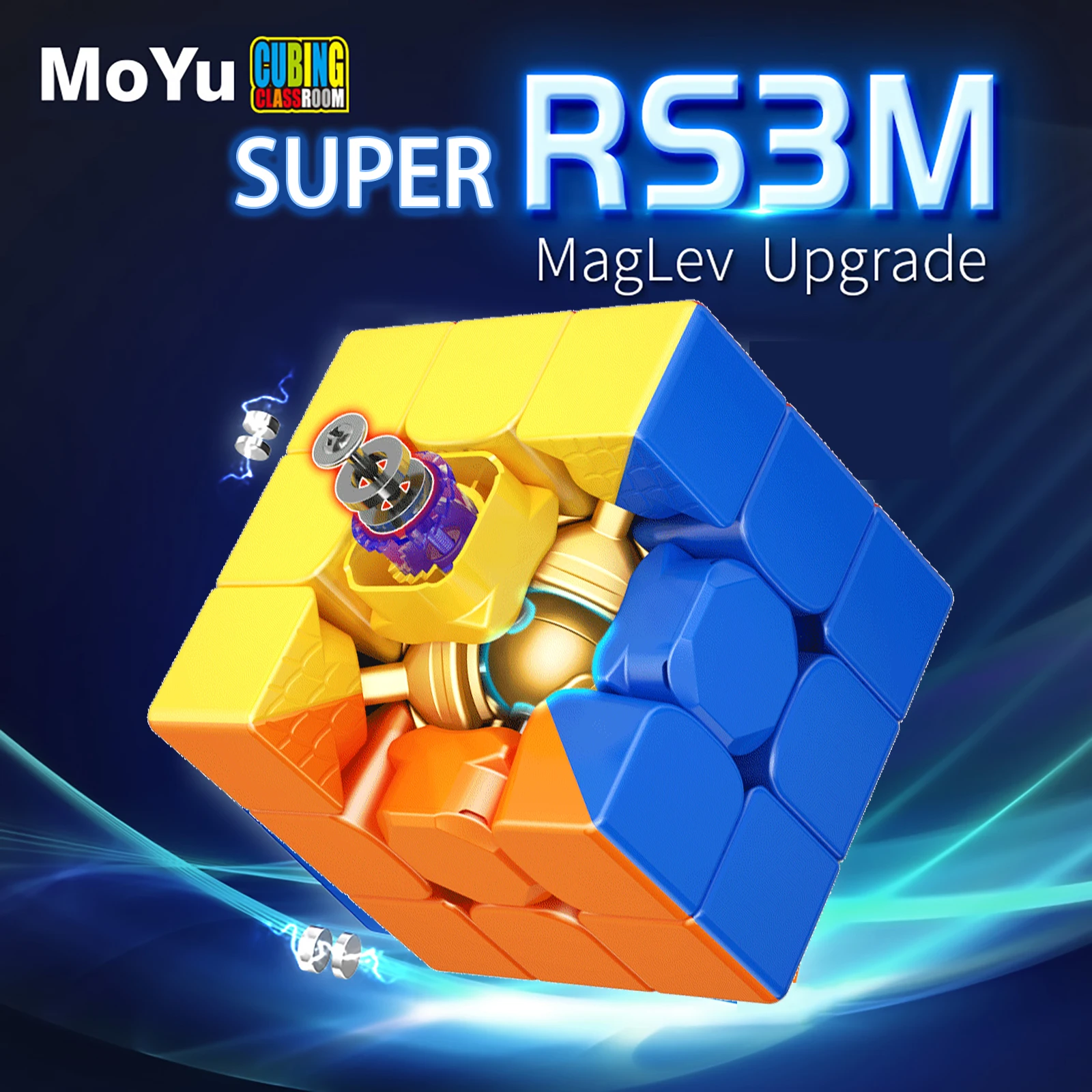 

MoYu 3x3 Super RS3M Maglev Magic Cube 3x3 Magnetic Cubo Magico MEILONG3 Professional Speed Puzzle Children's Fidget Toys