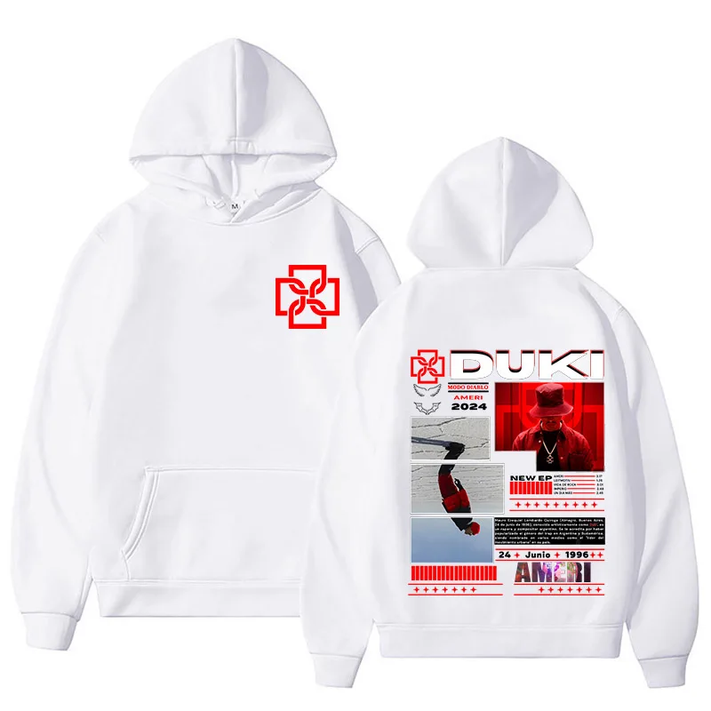 Duki Ameri World Tour Hoodies Men's Women Clothing Fashion Hip Hop Oversized Sweatshirts Unisex Casual Long Sleeve Pullovers