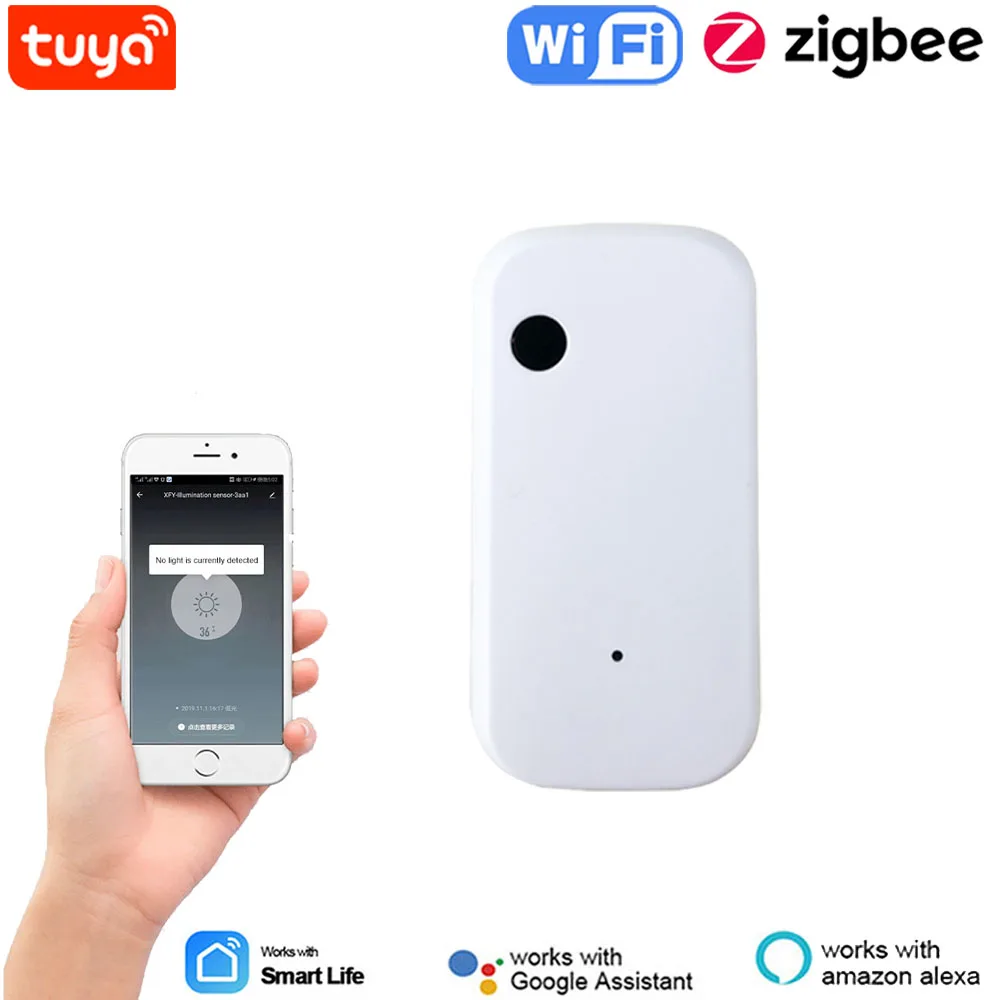 Tuya Smart WiFi/ZigBee Light Sensor Illumination Brightness Detector Automation Real Time Update Work with Smart Life