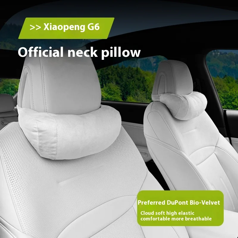 

Car Headrest Rear Neck Pillow Original Car Color Waist Pillow Interior Automotive Accessories Supplies for Xpeng Xiaopeng G6 G9