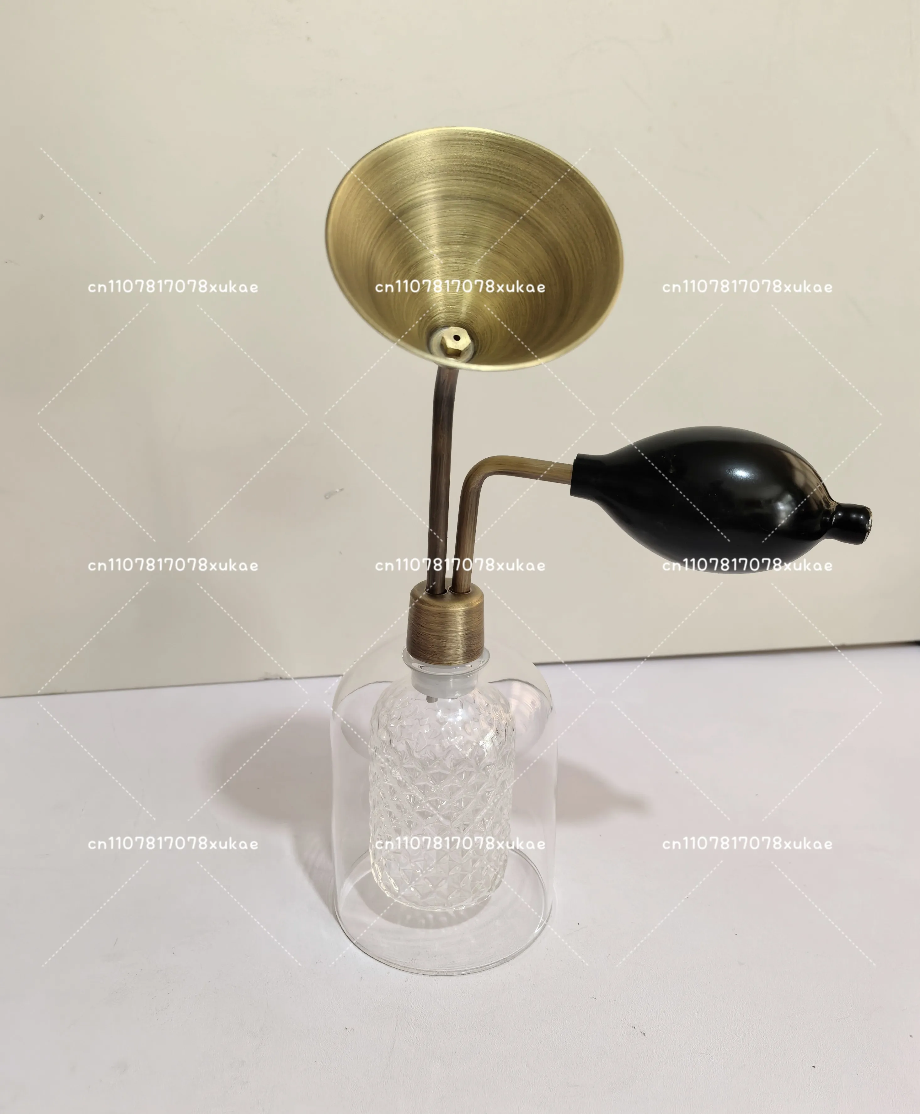 Glass Creative Fragrance Bottle SPA Spa Brass Fragrance Meter Baijiu Essential Oil Perfume Fragrance Coffee Beans