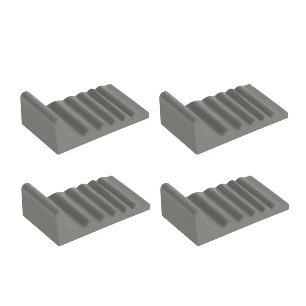 4 Pcs Silicone Trash Can Wall Protector Noise Reduction Heavy Duty Anti Collision Cushion Anti-Slip No-Drill Installation