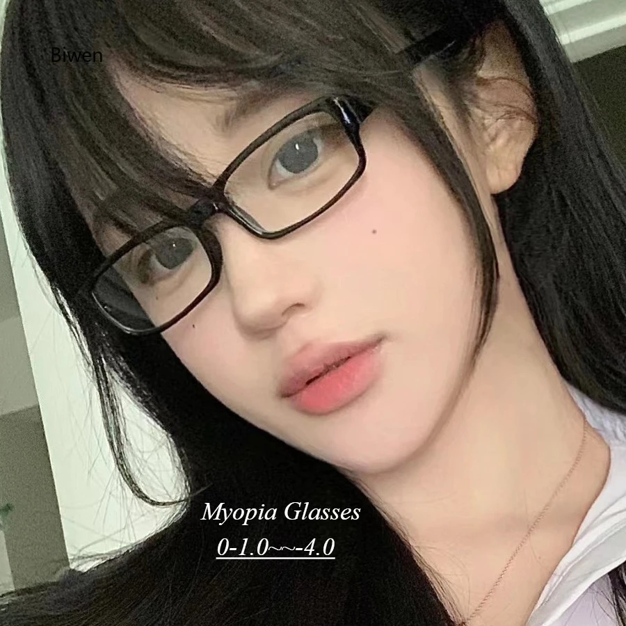 Japanese Small Square Frame Myopia Glasses Women Retro Harajuku Eyeglasses Clear Spectacle Blue Light Blocking Eyewears очки