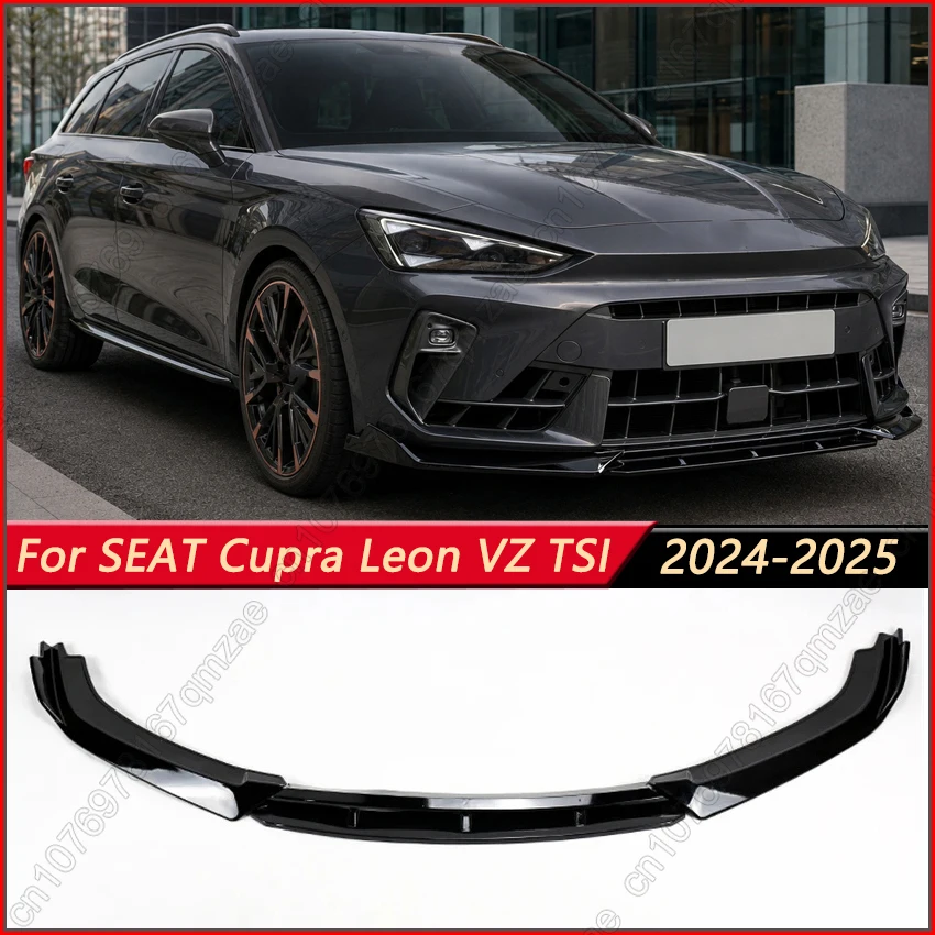 

For Seat Cupra Leon VZ TSI Sportstourer VZ 2024-2025 4PCS Car Front Bumper Lip Spoiler Splitter Lower Chin Diffuser