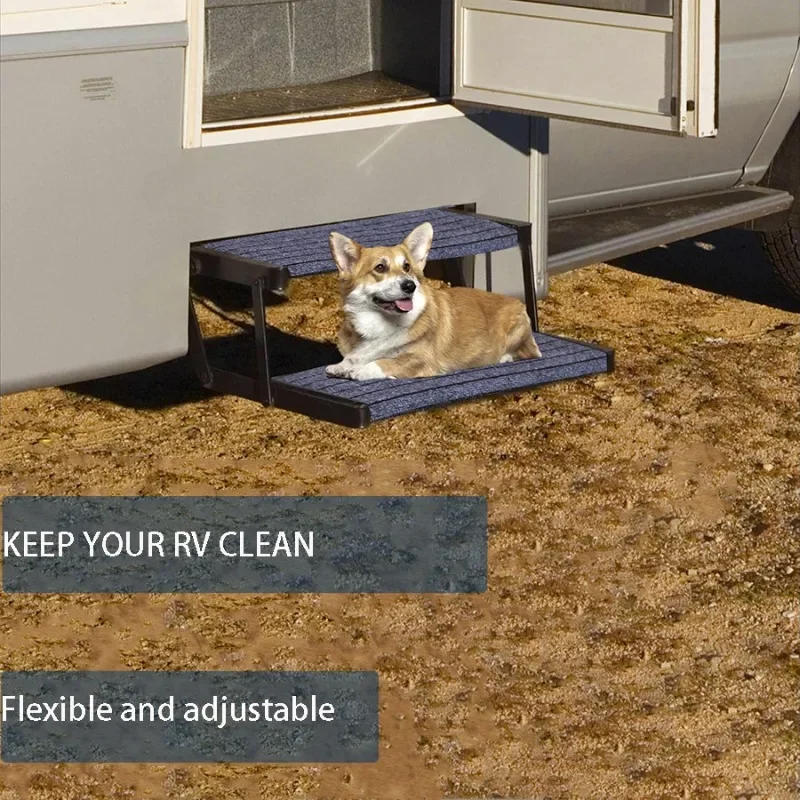 في الهواء الطلق قافلة خطوة ممسحة RV خطوة درج السجاد الثقيلة عدم الانزلاق استبدال متنقل الملحقات للسفر التخييم