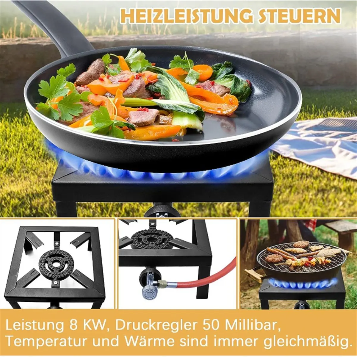 【~ NEW A03R】High Pressure Single Propane Burner Propane Burner for Outdoor Cooking, for Camping, Tailgating, Propane Burner Head