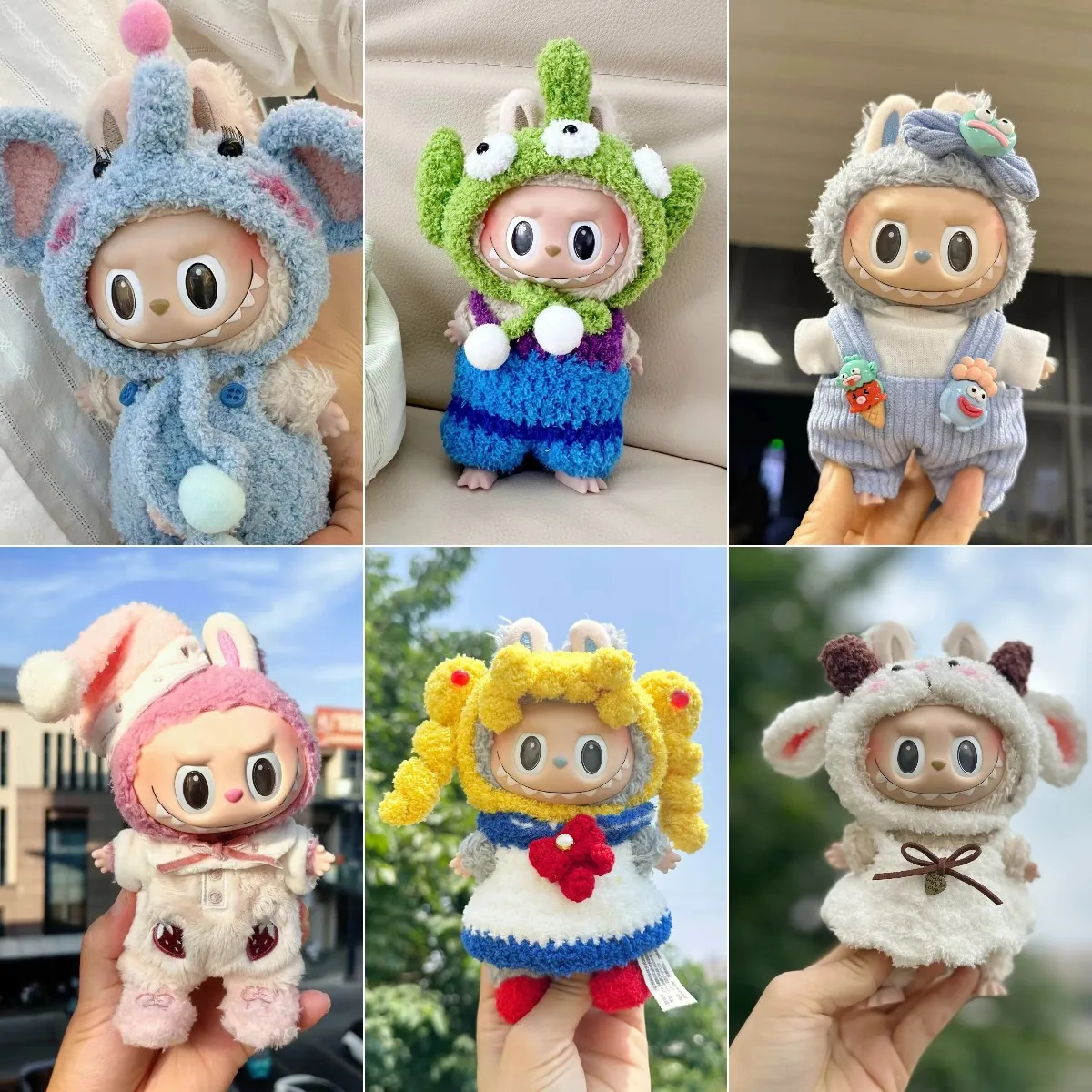 

17cm Labubu Doll Clothes Fashion Clothes Hoodie Idol Dolls Hot Jumpsuit Clothing Fans Skirt Overalls Korea Kpop Exo Accessories