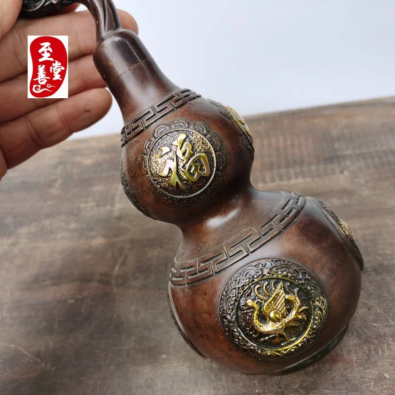 Antique-style decorative pieces for the living room, featuring a patina effect, imitation antique alloy, and four mythical creat