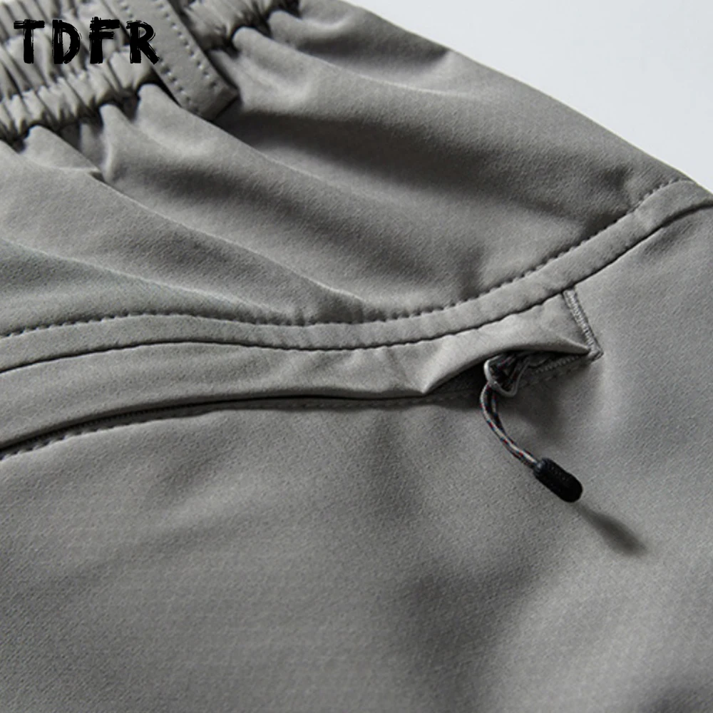 عاكس البضائع عداء ببطء السراويل الرجال إلكتروني طباعة سفاري نمط مقاوم للماء سريعة الجافة مرونة الخصر واسعة الساق السراويل الفضفاضة رجل #5