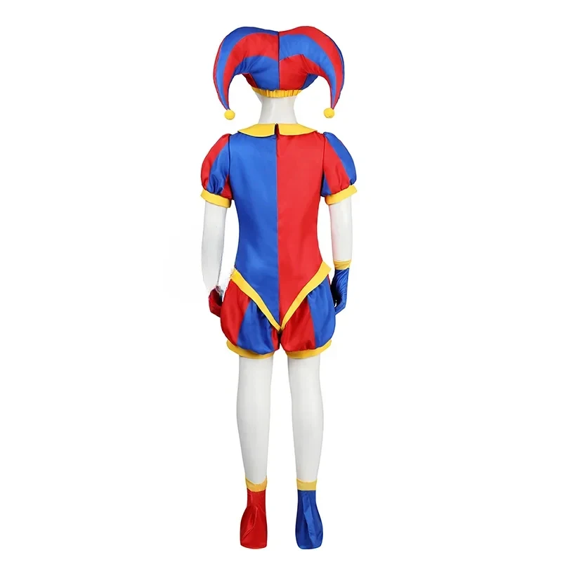 

★Halloween Cosplay Costume Pomni Anime Amazing Digital Circus Cartoon Uniform Hat Gloves Party f♥ All corners of the country