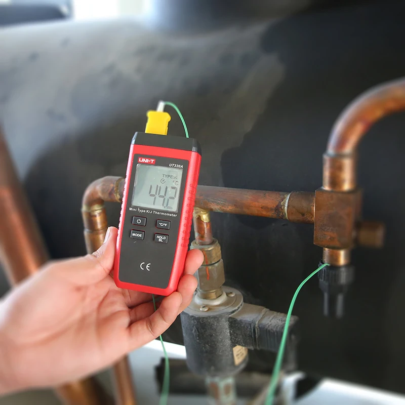 UNI-T UT320D K/J Thermocouple Thermometer UT320A Mini Digital Temperature Meter -50~1200℃ Contact Type Thermometers