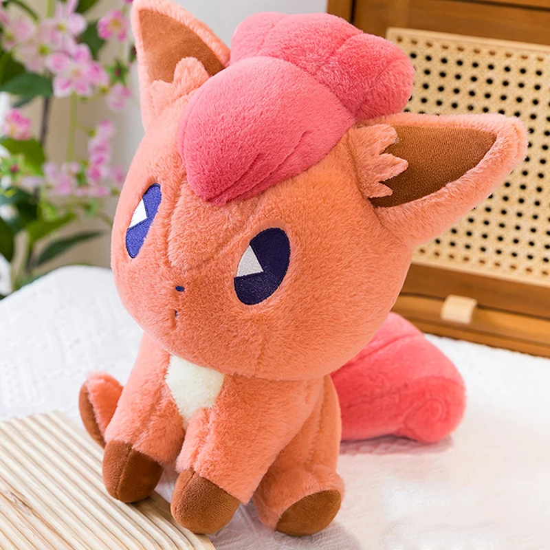 

35/65cm Vulpix Pokemon Plush Toys Anime Doll Cartoon Fox Large Pokémon Plushie Kawaii Stuffed Gift for Kids Xmas Birthday