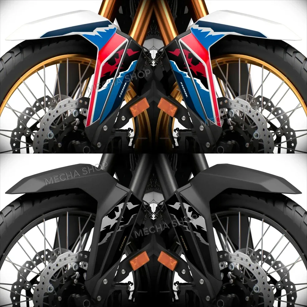 For Africa Twin CRF1100L CRF 1100 L 2022-2026 3D Gel Front Fender Protector Sticker Mudguard Paint Protection Decal