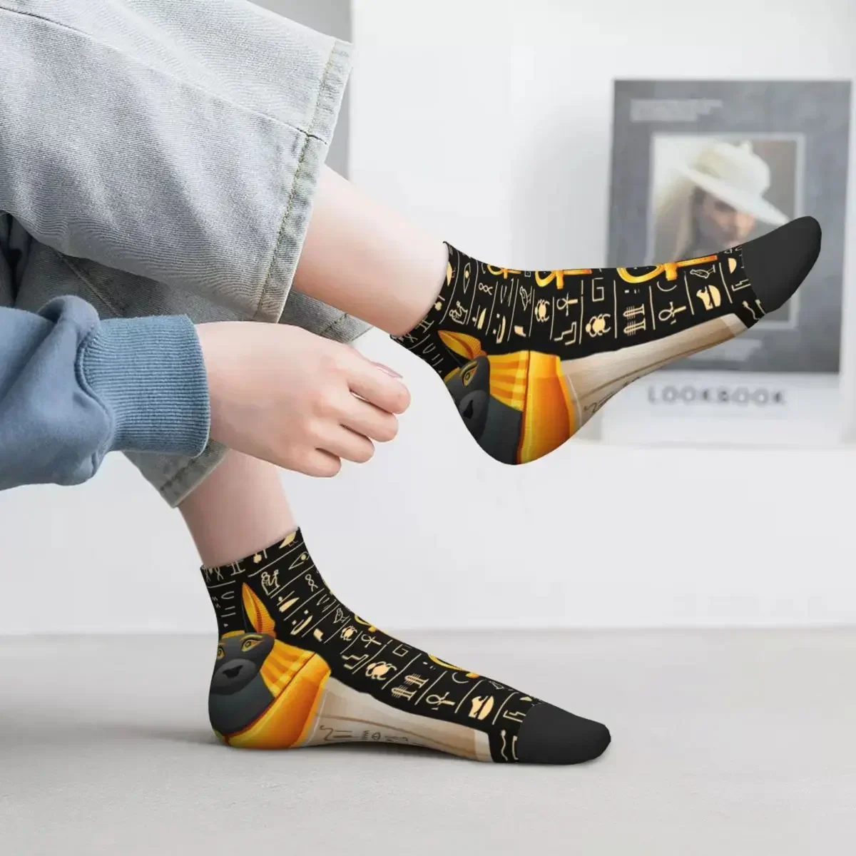 Ancient Egypt Egyptian (3) Socks Harajuku High Quality Stockings All Season Socks Accessories for Man's Woman's Birthday Present