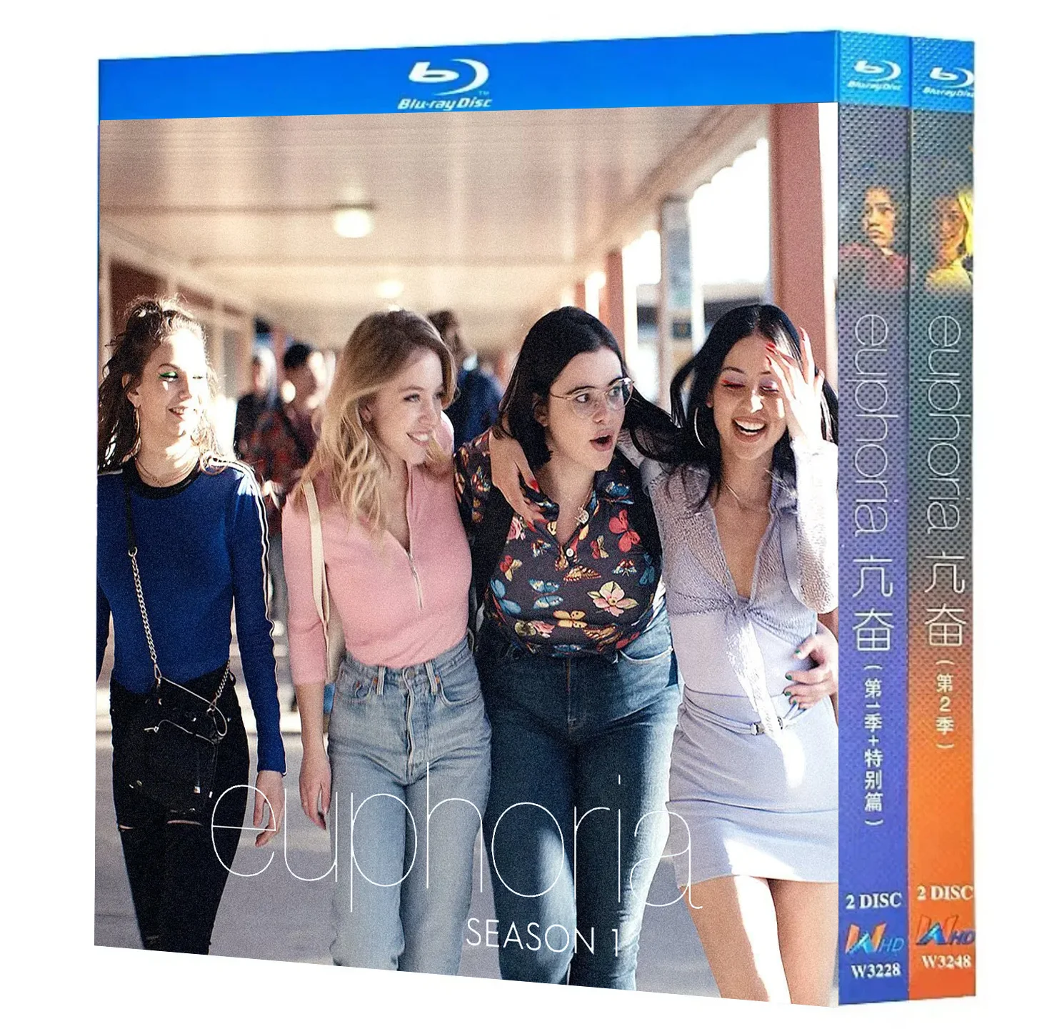 Euphoria : Saison 1-2 Film TV 4 disques toutes régions Nouvelle édition coffret Blu-ray Haute définition BD