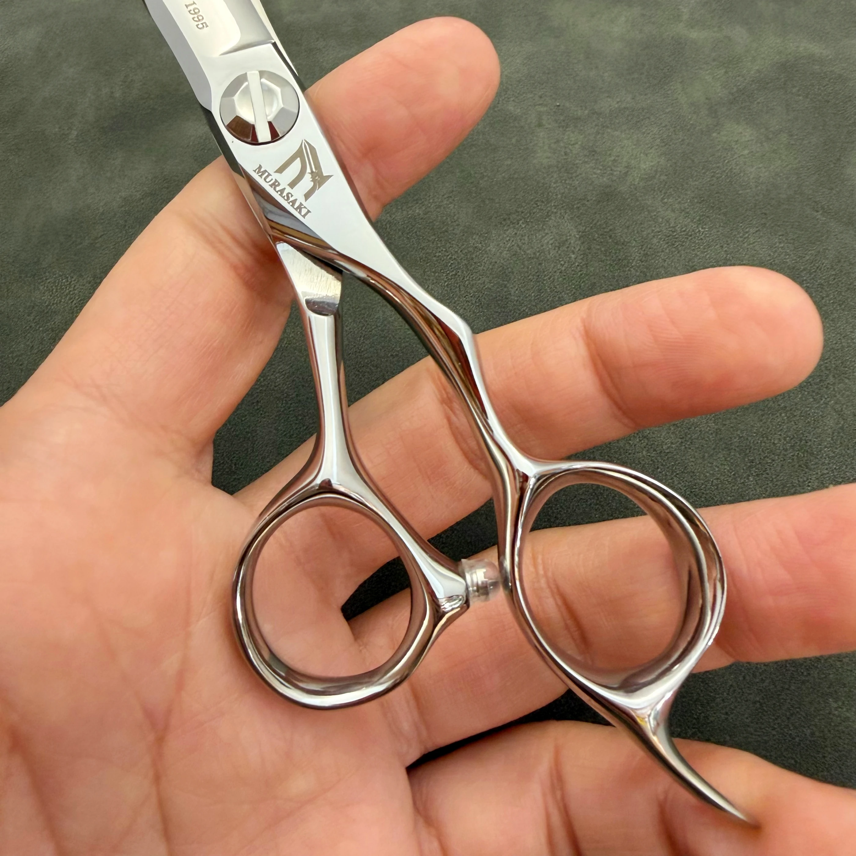 MURASAKI 6 Zoll professionelle CNC-Ausdünnungsschere, hergestellt aus japanischem VG10-Stahl, Friseurschere, erstklassige Haarschneidemaschine – Detail 5