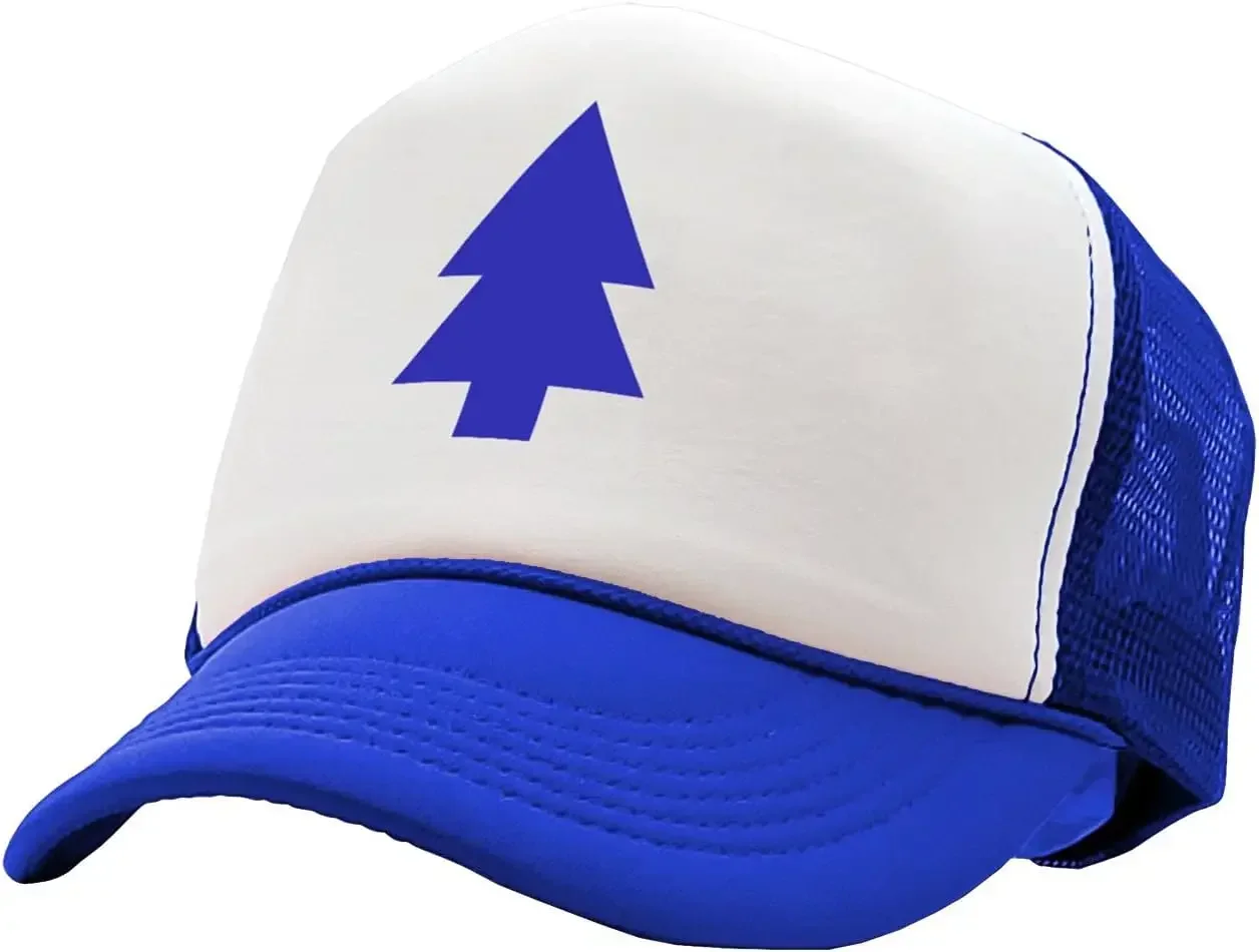 

The Goozler Dipper Pines - dipper's Tree Cosplay Costume - Foam and Mesh Trucker Hat Royal Blue
