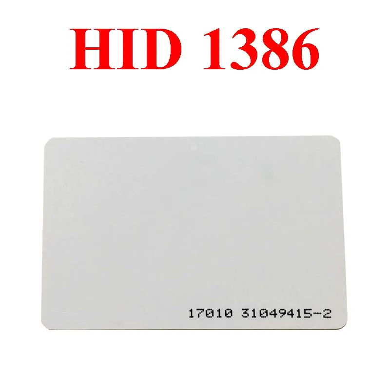 5/10Pcs HID Corporation 1386 ISOProx II PVC Gloss Finish Imageable Proximity Access Card 125KHz 26Bit Thin Card Tag Rewritable